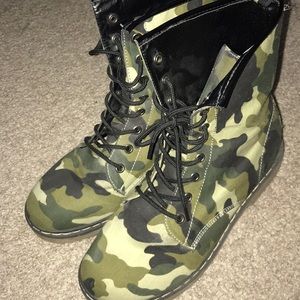 Camo Combat Boots